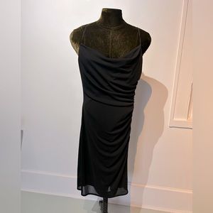 David Meister little black dress, lined jersey knit - size 10